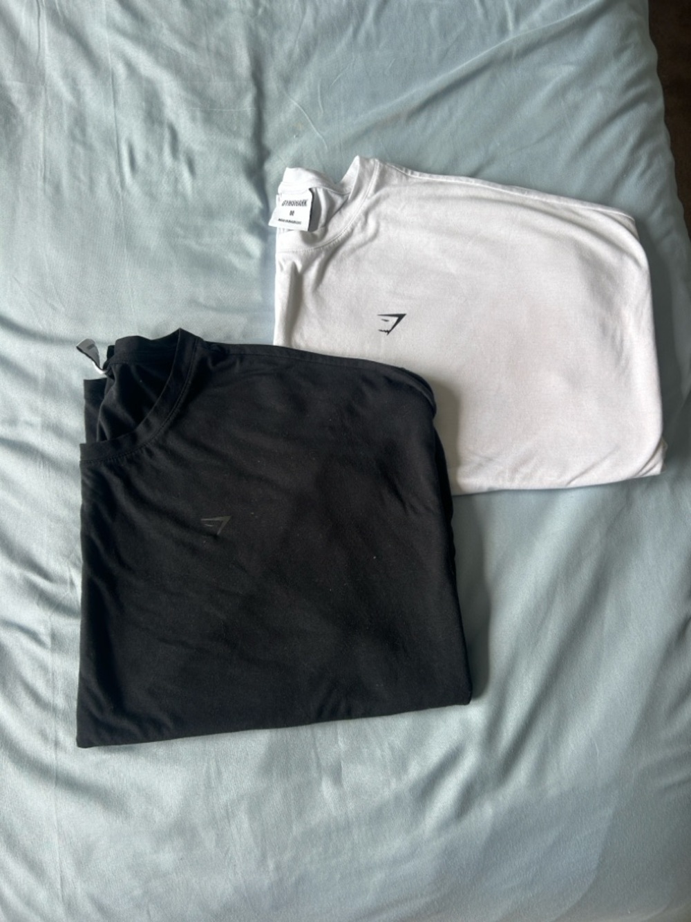 Gymshark Black & White Logo Tee Pair